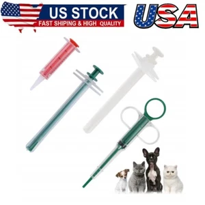 4x Cat Pill Shooter Plunger Popper for Small Pet Cat Dog Soft Tip Tablet Syringe - Picture 1 of 8