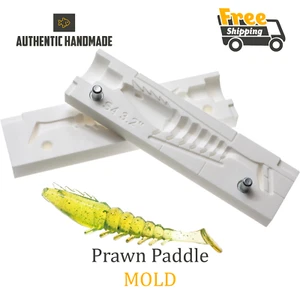 Bait Mold Prawn Paddle Fishing Lure Shad Shrimp Soft Plastic 81 mm - Picture 1 of 3