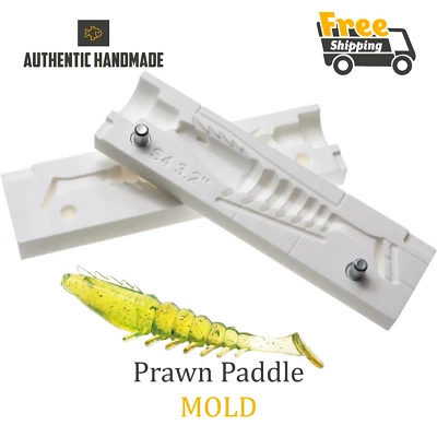 Bait Mold Prawn Paddle Fishing Lure Shad Shrimp Soft Plastic 81 mm - Image 1 of 3