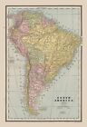 Südamerika - Cram 1888 - 23,00 x 33,50