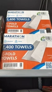Marathon Absorbent 2-Ply C-Fold Paper Towels - 12 Pack (2400) - Picture 1 of 2