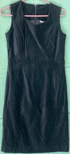 BLACK VELVET SHEATH DRESS - WOMEN'S Size 4 (more like 6/8) - Picture 1 of 6