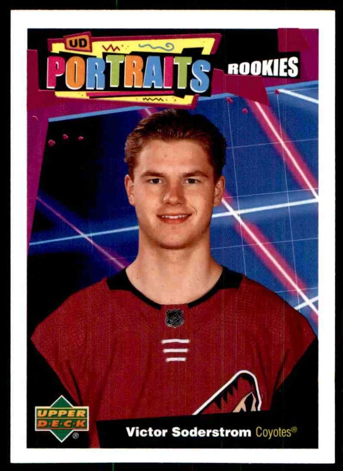 2020-21 Upper Deck UD Portraits Victor Soderstrom #P60 - Image 1 of 2