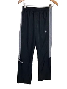 Under Armour Boy's Black And Gray Loose Fit Elastic Waist Track Pants Size YLG - Picture 1 of 12