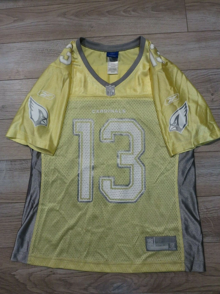Camiseta de fútbol americano para mujer Kurt Warner #13 Arizona Cardinals NFL Reebok M mediana Foto 1 de 3