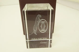 Authentischer Cartier Joyeux Noel Panther Briefbeschwerer Home Office Schreibtisch Sammlerstück - Bild 1 von 9