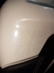 Triumph Tiger 800 2015 - Present SIDE TANK PROTECTORS "UNION JACK" CLEAR - Picture 1 of 8
