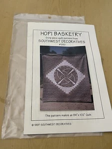 Vintage 1997 Southwest Decoratives Hopi Basketry Quilt Pattern #1050 - Picture 1 of 3