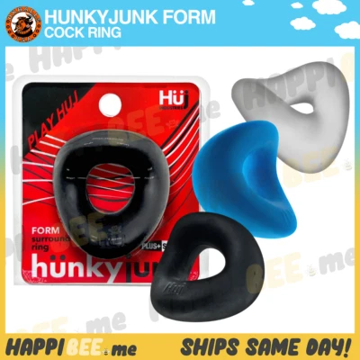 Anillo para el pene OXBALLS FORM🍯HunkyJunk masculino HUJ agarre duro anillo de bola estirador Foto 1 de 4