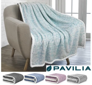 Sherpa Flannel Fleece Reversible Blanket Plush Soft Throw for Bed Couch Sofa - Picture 1 of 59