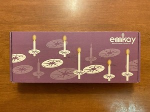 White Candles 4.75" Quantity 125 Emkay Muench-Kreuzer Candle Company