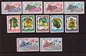 Guinea 1960 Overprinted set MNH mint stamps - Picture 1 of 1