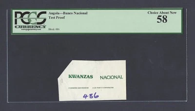 Angola - Banco Nacional Test Proof About Uncirculated  - Image 1 of 2