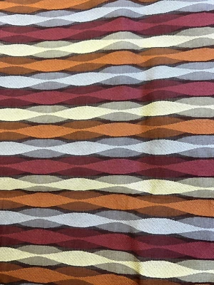 Tela para decoración del hogar Robert Allen a rayas oro óxido 23" L 54" con remanente texturizado Foto 1 de 4