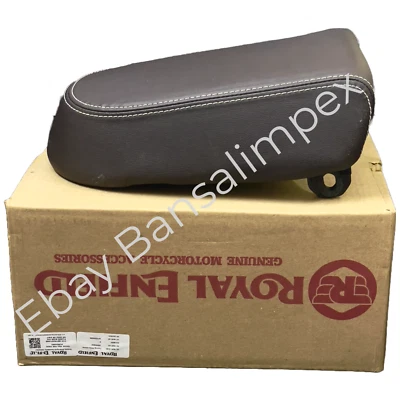 Genuine Royal Enfield Brown Touring Seat, Passenger KXA00068, Meteor 350 Foto 1 de 4