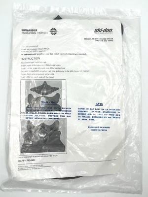 Máscara facial aislante modular Ski Doo Bombardier moto de nieve invierno exterior nueva con etiquetas Foto 1 de 4