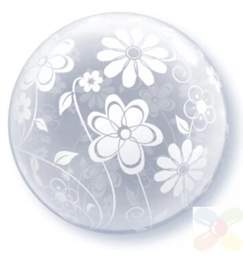 20" DECO BURBUJA PATRONES FLORALES ALREDEDOR Foto 1 de 2