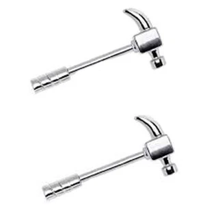 Nipple-PAIR-Hammers 14 Gauge 9/16" Steel Barbells  - Picture 1 of 3
