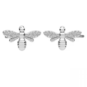 Bee Earrings 925 Silver Symbol Jewelry New - Picture 1 of 1