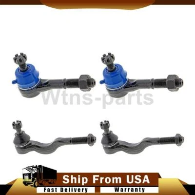 Extremos de varilla de amarre delanteros interiores exteriores Mevotech 4x para Mitsubishi Montero 1994-2000 3,5 L Foto 1 de 4