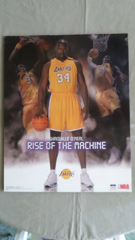 155D Vtg Shaquille O'Neal Poster NBA  2003 "Rise of the Machine" 16x20 EXC!! Cover
