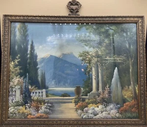 Marco antiguo de colección Lyn Robertson Glorious Vista Mountain Lake de 1920 - Imagen 1 de 7