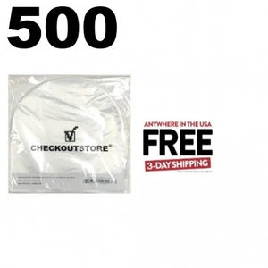 500 Anti Static Round Bottom Semi-transparent 12" Vinyl 33 RPM Inner **1-3 DAYS - Imagen 1 de 3