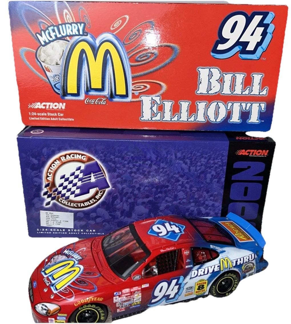 McDonald's NASCAR Bill Elliott Diecast Racing Cars for sale