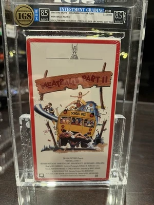 Meatballs Part II (VHS, 1985) Part 2 Early Release Sealed Watermark IGS 8.5/8.5 - Image 1 of 3