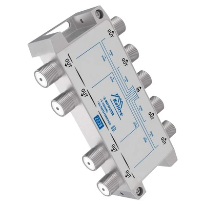 8Way Coaxial Cable Splitter 5-2500MHz,Work with Satellite TV CATV Antenna System - Image 1 of 4