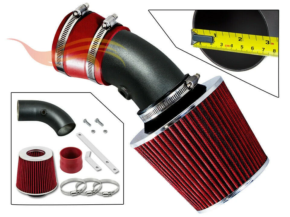 Kit de admisión de aire Ram RW ROJO + filtro para 97-05 Park Ave/Regal/Riviera/LeSabre 3,8 L Foto 1 de 1