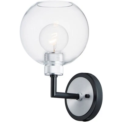 Maxim Lighting 21611CLBKAL Vasija Baño Tocador Luz Negro/Aluminio Cepillado Foto 1 de 3