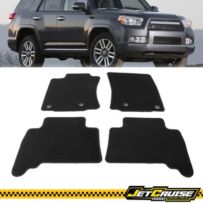 Fits 14-24 Toyota 4Runner 14-23 Lexus GX460 Nylon Floor Mats Carpet Liner Black Foto 1 de 4