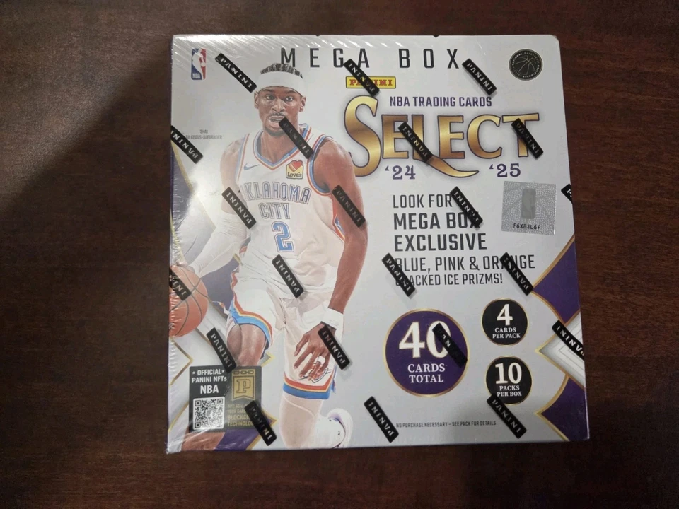 2024-25 Panini Select Basketball Mega Box FACTORY SEALED NBA 🔥 40 cards