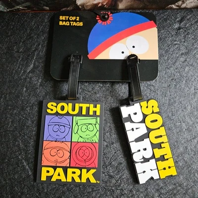 SOUTHPARK Bag Luggage Tags SET OF 2 BRAND NEW - Comedy Central Concept One Acc - Image 1 of 4