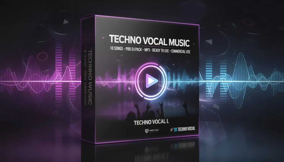 TECHNO VOCAL Music, READY, DJ, 10 Songs, Pro, MP3, Create Music, Commercial USE - Bild 1 von 1