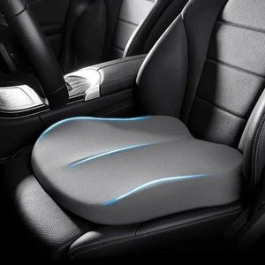 Adult Car Booster Seat Cushion, Driver Height Boost 16x16x4in, Gray - Picture 1 of 9