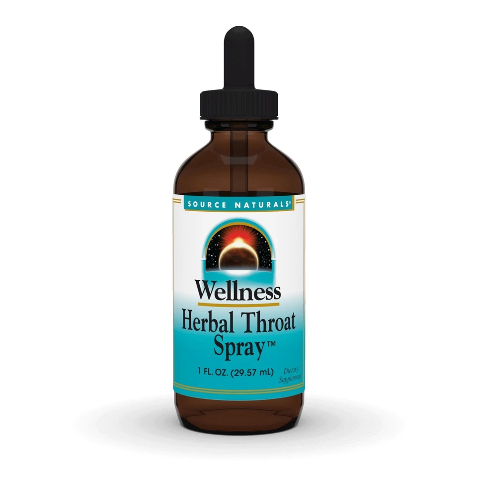 Spray herbal para garganta Source Naturals, Inc. Wellness líquido de 1 oz Foto 1 de 1