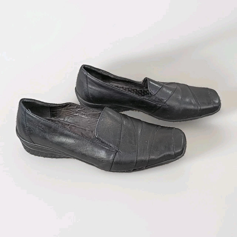 Mocasines Caprice para mujer talla EU 40 - US 9 cuero genuino negro Foto 1 de 4