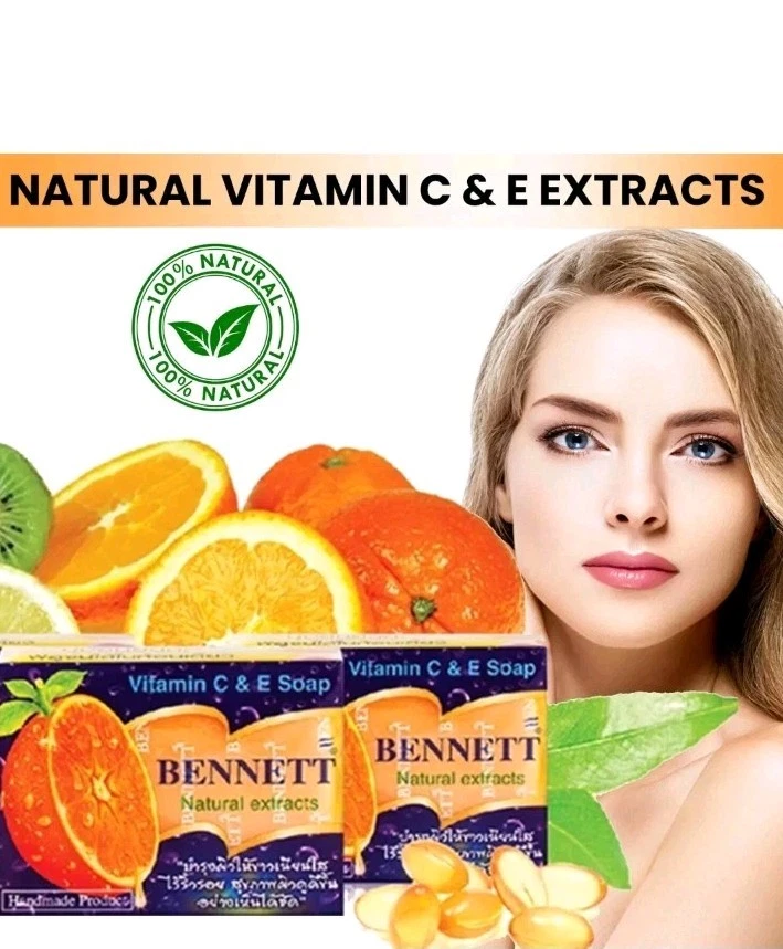 ALIZEE SPA Bennet Vitamin C E Skin Nourishing Brightening Minerals Rich Thai Natural Soap
