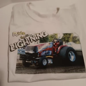 Camiseta Ride The Lightning Super Stock Tractor 2010, pequeña, nunca usada - Imagen 1 de 10
