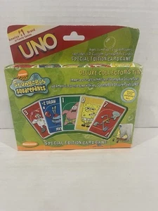 2001 UNO Spongebob SquarePants Special Edition Deluxe Collector Tin Vintage Game - Picture 1 of 7