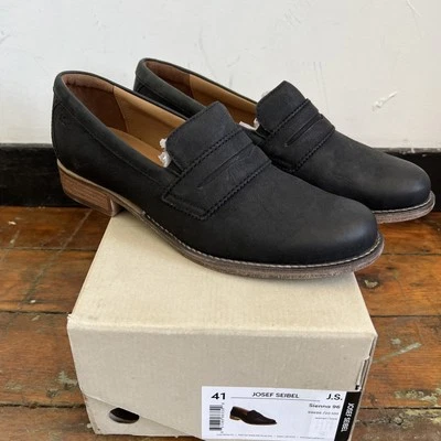 Josef Seibel Shoes Women's Sienna 96 Leather Loafers Black EU 41 Comfort 10-10.5 - Image 1 of 4