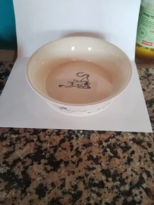 Willows Ceramic Cats At Play Cat Food Dish - Picture 1 of 6