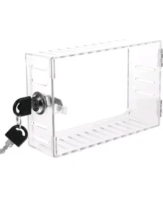 Protection Thermostat Sécurisé Couvercle Transparent Serrure Boîte avec 2 Clés pour Sécurité Améliorée - Photo 1/13