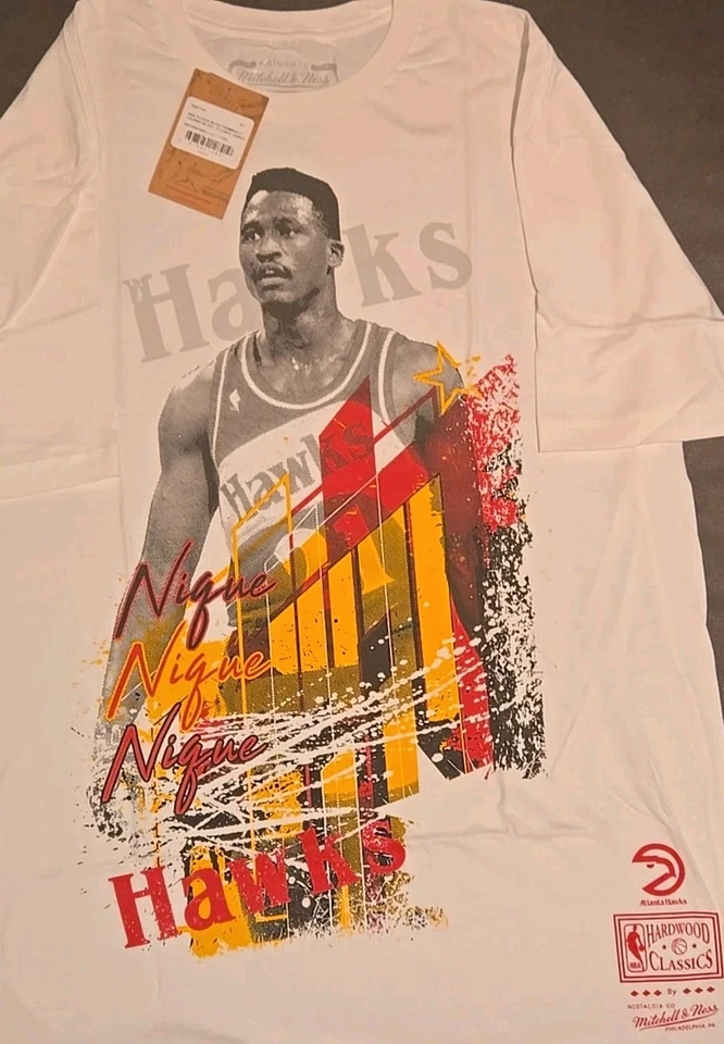 Camiseta Mitchell & Ness Hardwood Classics Dominique Wilkins Atlanta Hawks SS XL Foto 1 de 4