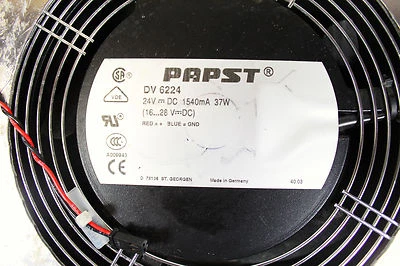PAPST DV 6224 DV6224 24VDC 1.54A 机柜风扇安装带护罩 **XLNT** — 第 1/4 张图片