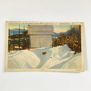 Postal Lake Placid Nueva York Olímpica Bob Run Adirondack Mountains NY Sin publicar - Imagen 1 de 7