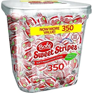 Bobs FRUVXm Sweet Stripes Soft Peppermint Balls, 350 COUNT (2 Pack) - Picture 1 of 1