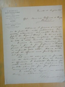 1877-G.BOCCARDI & C. Deposito Carboni Fossili-TRIESTE-Lettera+ - Foto 1 di 1
